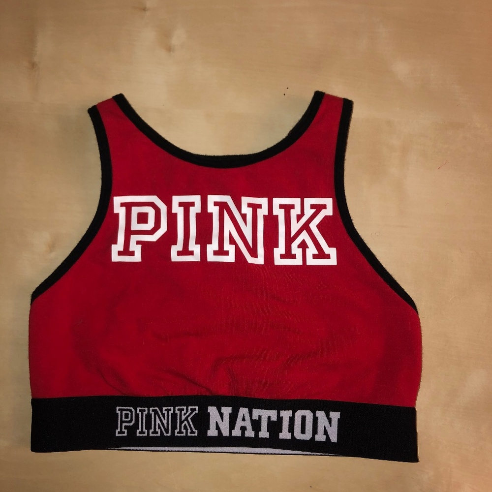 PINK Red Sports Bra Small XS